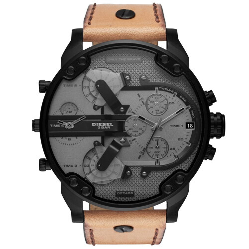 Diesel Diesel DZ7406 Mr. Daddy 2.0 kronograf brunt läder herrklocka 1