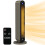 Homcom HOMCOM 2200W Ceramic Heater for Home with Remote Control, 12H Timer, Silver 1