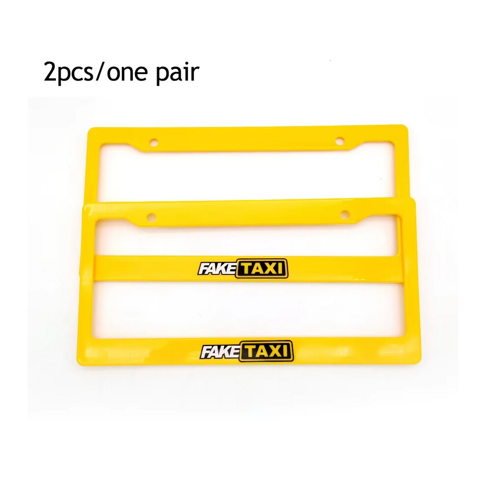 (2) 1 Pair(2Pcs) Jdm Racing Style Usa Standard Abs Car License Plate Frame For Tofu Akina Fake Taxi Spoon Hokkaido Decoration Auto 6923066746818