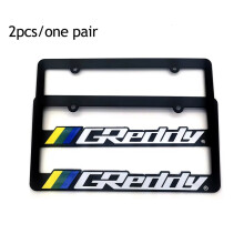 (3) 1 Pair(2pcs) JDM Racing Style USA Standard ABS Car License Plate Frame For Tofu Akina Fake Taxi Spoon Hokkaido Decoration Auto