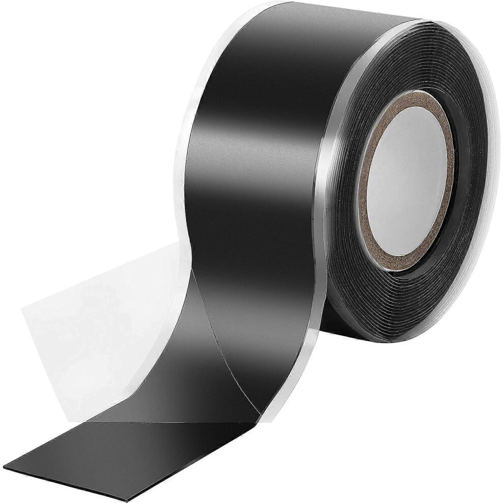 (As Show, One Size) 2X 3M Self-Fusing (Self-Amalgamating) Silicone Tape, Insulating Tape And Sealing Tape (Water, Air), 25 Mm Wide, Black 5093216522614