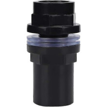 (As show, One size) 5pcs/Set PVC Aquarium Water Pipe Joint Straight Tubes Accessories Connector Fish Tanks(25mm)