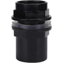 (As show, One size) 5pcs/Set PVC Aquarium Water Pipe Joint Straight Tubes Accessories Connector Fish Tanks(40mm)