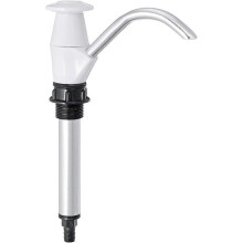 (As show, One size) Drinking Water Pump, Manual Water Pump, Caravan Sink Water Hand Pump Double Action Camping Trailer, Camping Spare Pumping Tool(White)