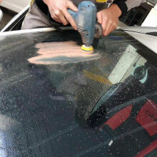 (As show, One size) 7pcs Car Glass Polishing Kit Windscreen Window Scratches Remover Repair Tool V[R