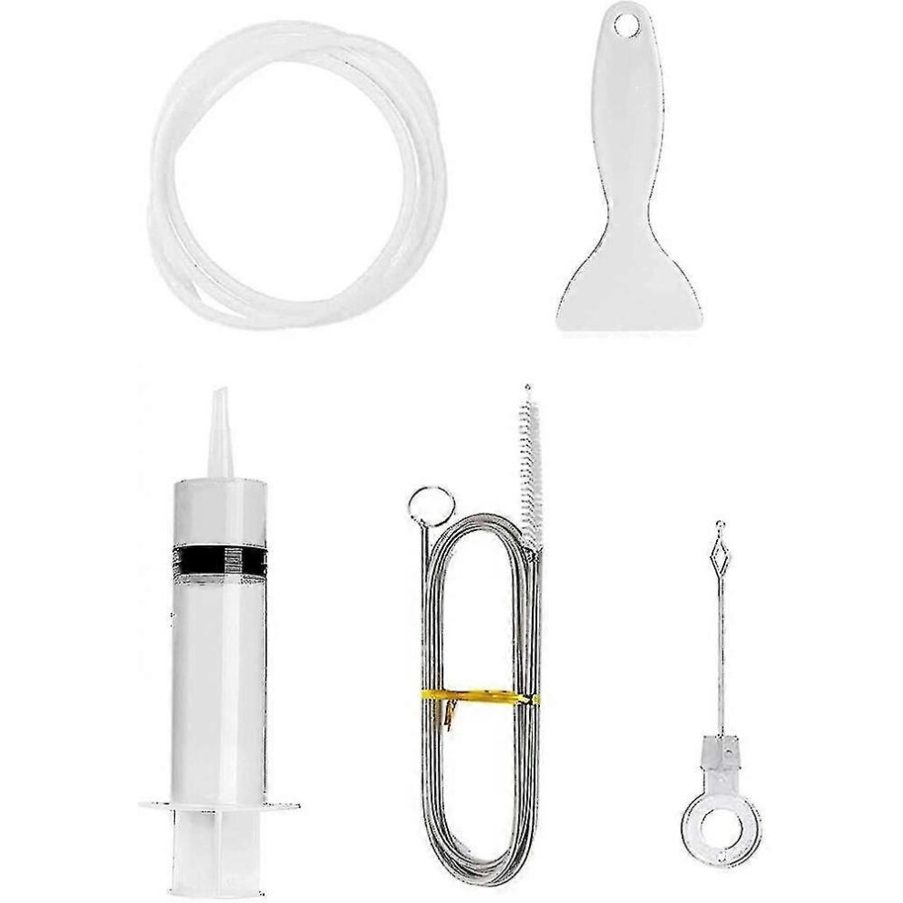 (As show, One size) 5pcs Refrigerator Brush, Refrigerator Cleaning Kit, Fridge Brush Drain Cleaner Brush (five-piece Set XGZ