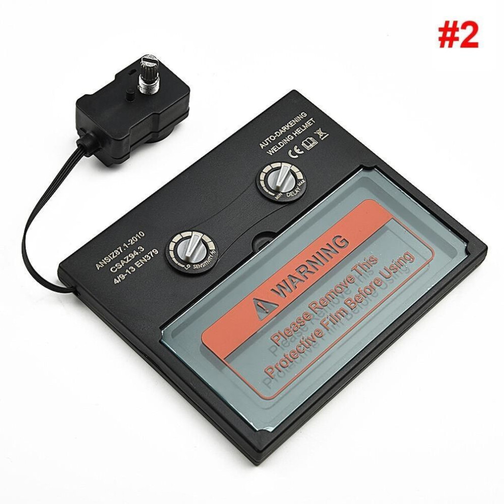 (2#) Solar Auto Darkening Filter Welding, Polish Mask, Helmet, Welder, Welding Lens