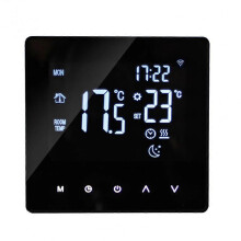 (As show, One size) Wifi Smart ermostat Temperature Controller For Electric Heating Lcd Display Touch Screen Week Programmable App Control Underfloor Heating ermos ZJE
