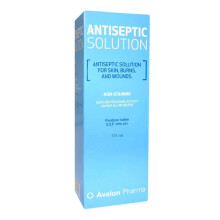 Avalon Povidone Iodine 10% Antiseptic Solution | Wound Care & Infection Prevention | Skin Disinfection - 135mL