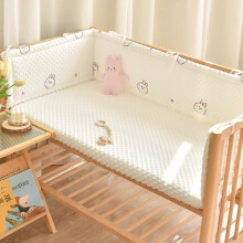 (200cm, N) Cot Bumper Breathable Crib Bumper Baby Cot Liners Cot Bumpers For Cot Bed Padded Cot Bumper Cotbed Bumper For One Side Baby Cot Crib Rail Cover