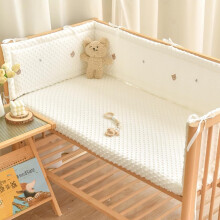 (200cm, K) Cot Bumper Breathable Crib Bumper Baby Cot Liners Cot Bumpers For Cot Bed Padded Cot Bumper Cotbed Bumper For One Side Baby Cot Crib Rail Cover