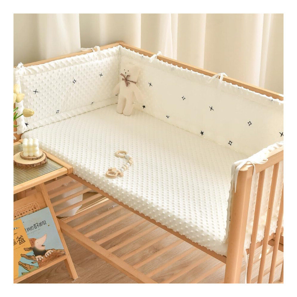 (240cm, C) Cot Bumper Breathable Crib Bumper Baby Cot Liners Cot Bumpers For Cot Bed Padded Cot Bumper Cotbed Bumper For One Side Baby Cot Crib Rail C