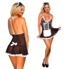 French Maid Costume for Women Sexy Black And White Outfit for Role Play And Cosplay, Fits Most Sizes
