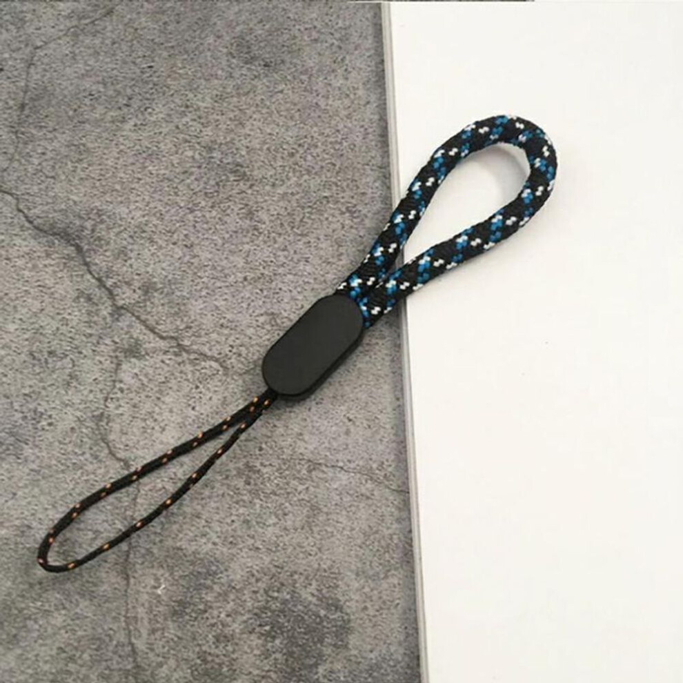 (blue) Mobile Phone Strap Short Lanyard for Keys ID card Cell phone Universal Hold Lanyards 6 Colors Handheld Rope Wear-resistant Strap