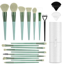 Professionelt makeup b?rstes?t LUXBRU 20stk makeup b?rster med foundation ?jenbrynsblanding Concealer Blush ?jenskygge Contour Powder Brush Make