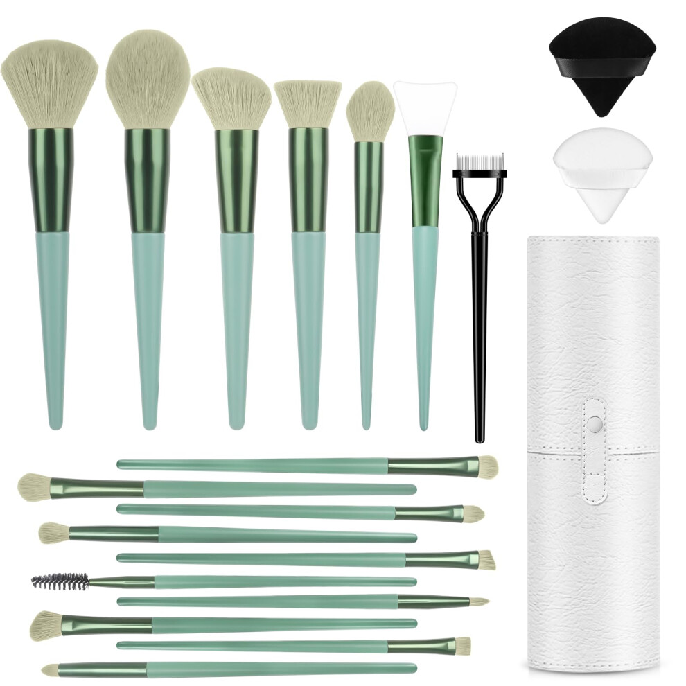 Luxbru Professional Makeup Brush Set 20Pcs Makeup Brushes With Foundation Eyebrow Blending Concealer Blush Eyeshadow Contour Powder Brush Make Up Br