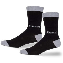 ARCHIE MCPHEE Dissent Dames Crew Sokken in Zwart en Grijs