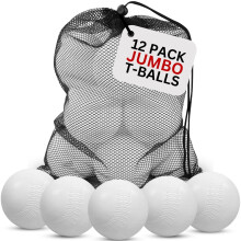 12 pcs Toddler & Little Kids Replacement T Ball Baseball Balls-Jumbo Plast