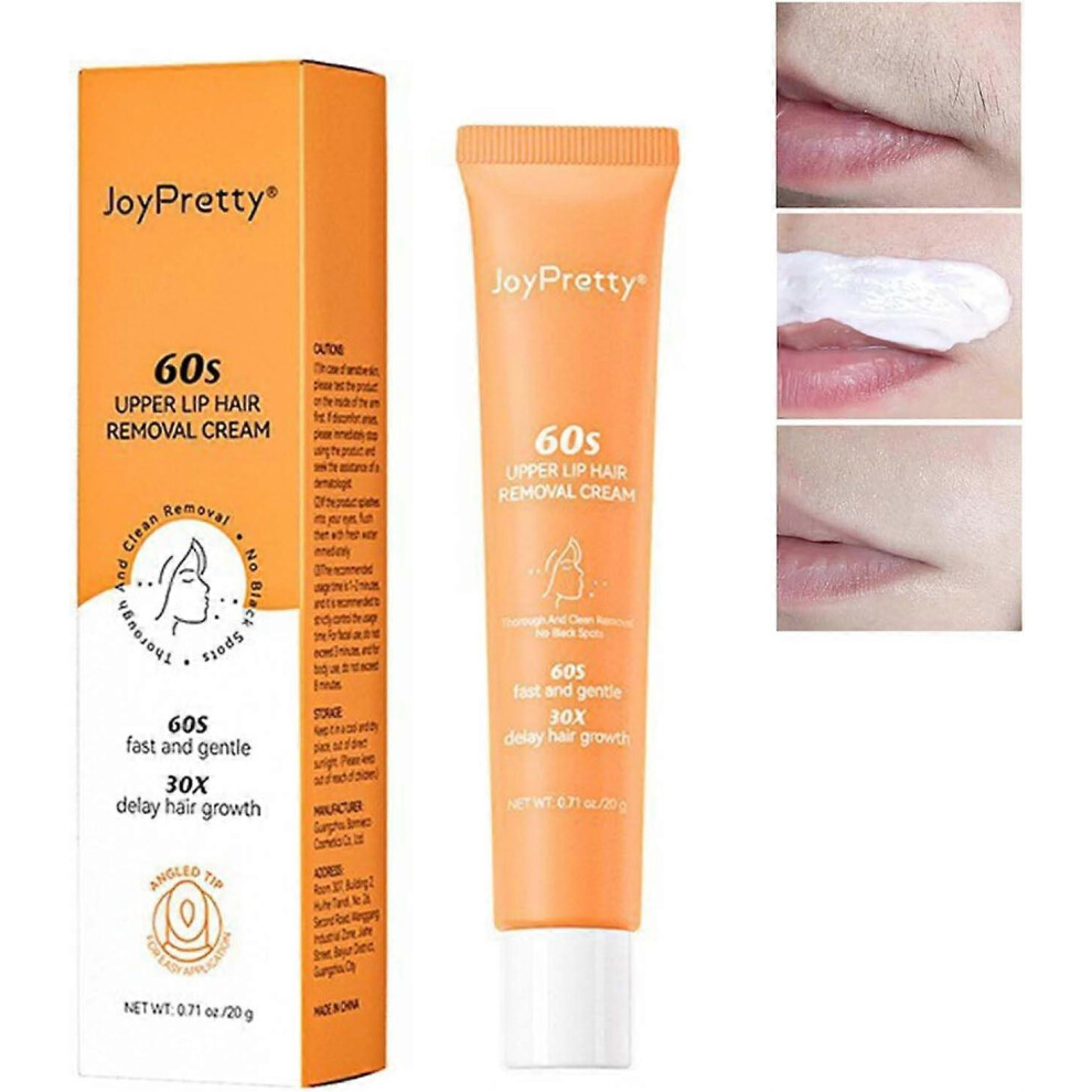(2Pcs) Facial Hair Removal Cream,Upper Lip Hair Removal,Extra Gentle Formula For Face,Painless Fast-Working for Face, Eyebrow, Upper Lip and Chin