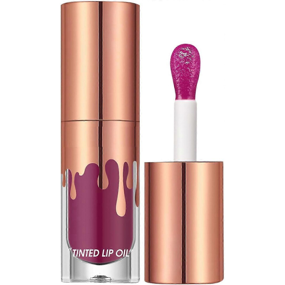(K6) Tinted Lip Oil,Plumping Lip Oil with Luxurious High-Shine Color, Big Brush Head ,and Long Lasting Hydration for Soft, Make Lips Fuller-image-OPC-PG2ZCGS-NEW