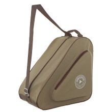 HEXIFUL Skate-Tasche zum Transportieren von Schlittschuhen, Inlineskates, Rollschuhen und Quad-Skates f  r Kinder und Erwachsene (Kastanienbraun/Braun