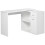 Homcom HOMCOM Computer Desk Rotating Dining Table W/ Storage Shelf White 9