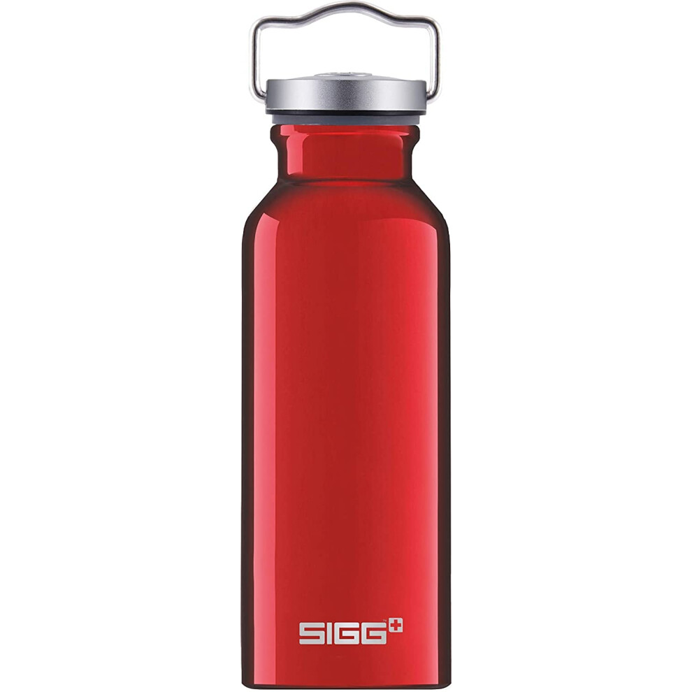 Sigg - Cooper Aluminum Water Bottle - Original Red - With Screw Cap - Leakproof - Lightweight - BPA Free - 17 Oz