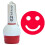 EZBallStamp Golfbal Stempel - Rode Smiley 1