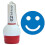 EZBallStamp Golfbal Stempel - Blauwe Smiley 1
