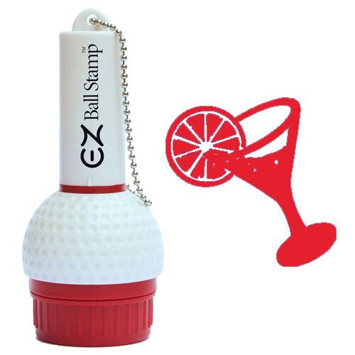 EZBallStamp Golfbal Stempel - Rode Martini