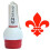 EZBallStamp Golfbal Stempel - Rode Fleur De Lis 2