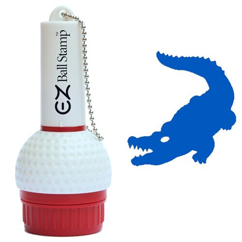 EZBallStamp Golfbalstempel - Blauwe Alligator