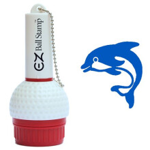 EZBallStamp golflabda blyegzo - Blue Dolphin