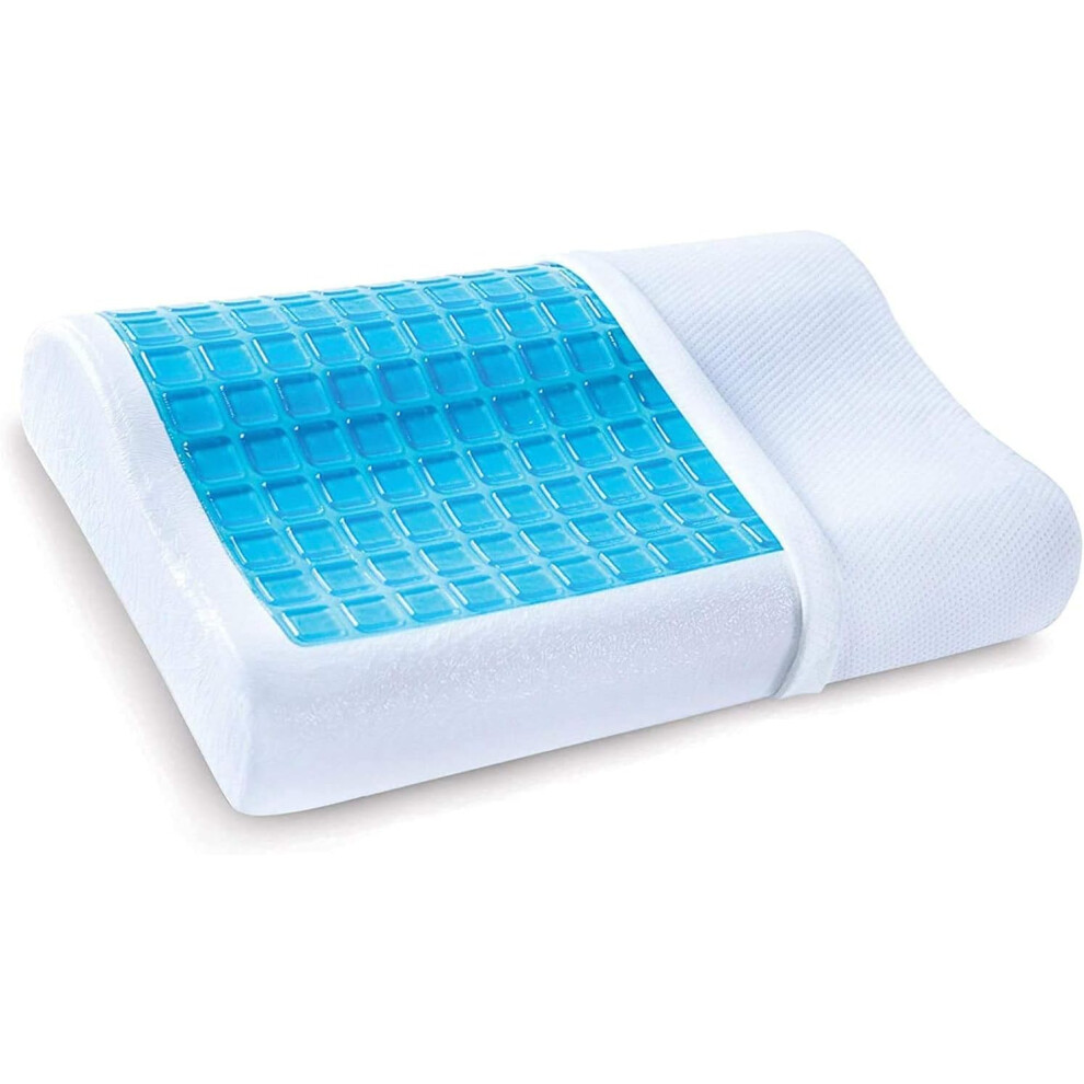 Mantraraj Orthopedic Contour Pillow For Keeps Soothe Neck And Back Pain Gel Cooling Pillow Ergonomic Cervical