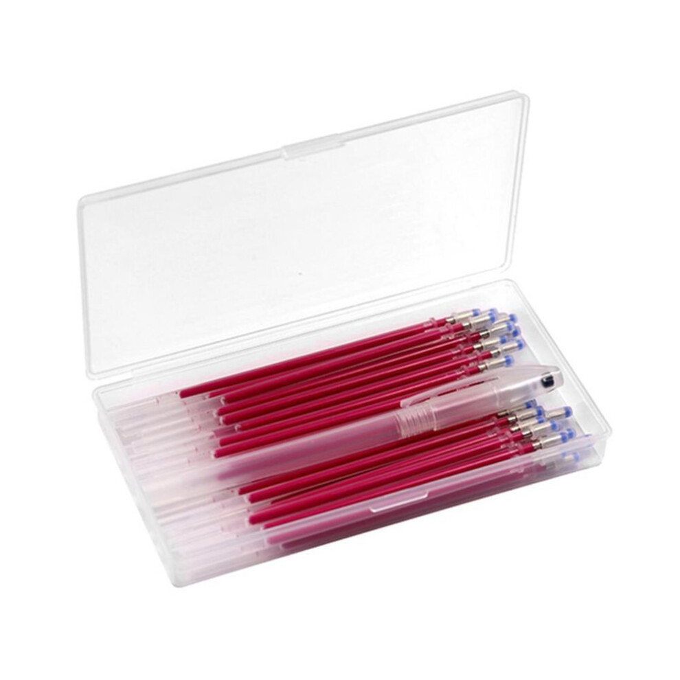 (red) 40pcs Fabric High Pen Refill Diy Temperature Disappearing Marker Tailoring Tool