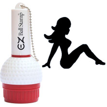 EZBallStamp golflabda blyegjelzo (Black Lady)