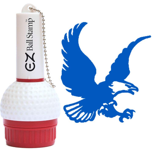 EZBallStamp Golfbold Stamp Marker (Blue Eagle)