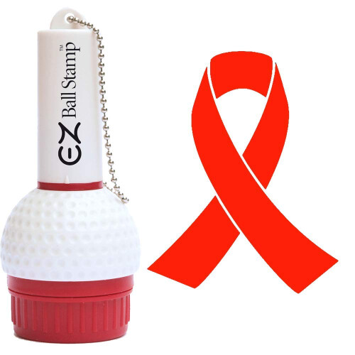 EZBallStamp golfbold stempelm?rke (r?dt b?nd)