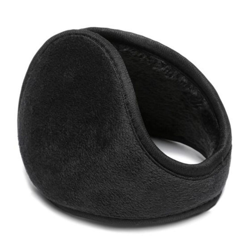 (black) Unisex Windproof Riding Earmuffs Men Women Ear Warm Protector Thicken Plush Lining Ear Warmers Outdoor Cycling Warm Soft Ear Muffs