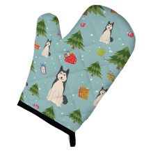 Caroline's Treasures BB4685OVMT Christmas West Siberian Laika Spitz Oven Mitt 12 by 8.5 Multicolor