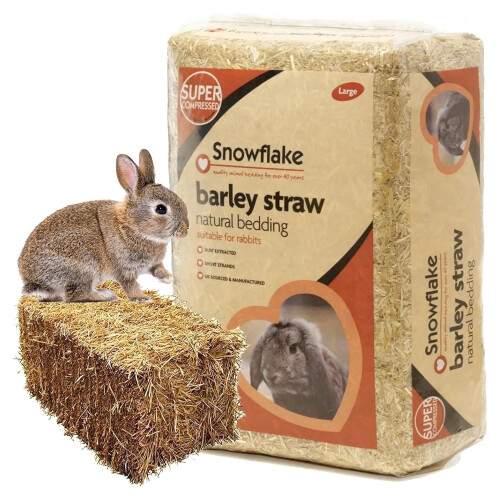 1.6kg (1 Bag) Soft Flake Barley Straw Medium Animal Bedding 1