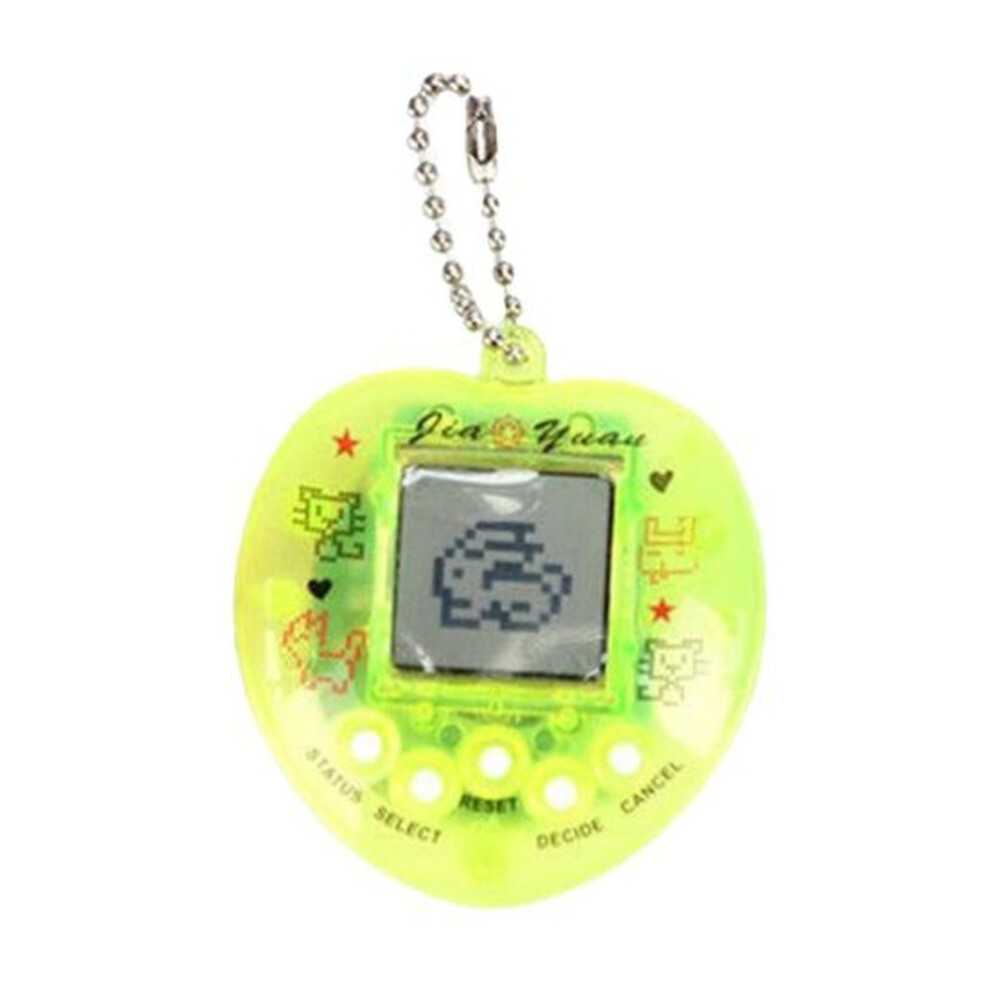 (green) Electronic Pet Machine Lovely Mini Peach Heart Mini Growing Interactive Virtual Cyber Pet Toy For Children