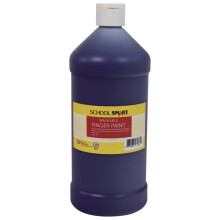 School Smart Washable Finger Paint Purple 1 Quart
