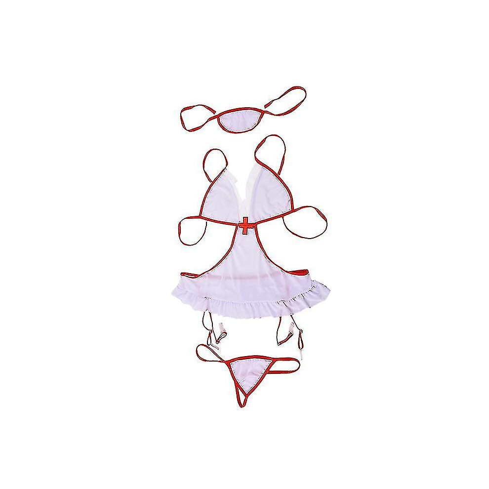 Women's Sexy Nurse Doctor Uniform Costume Lingerie Halloween Cosplay Fancy Dress