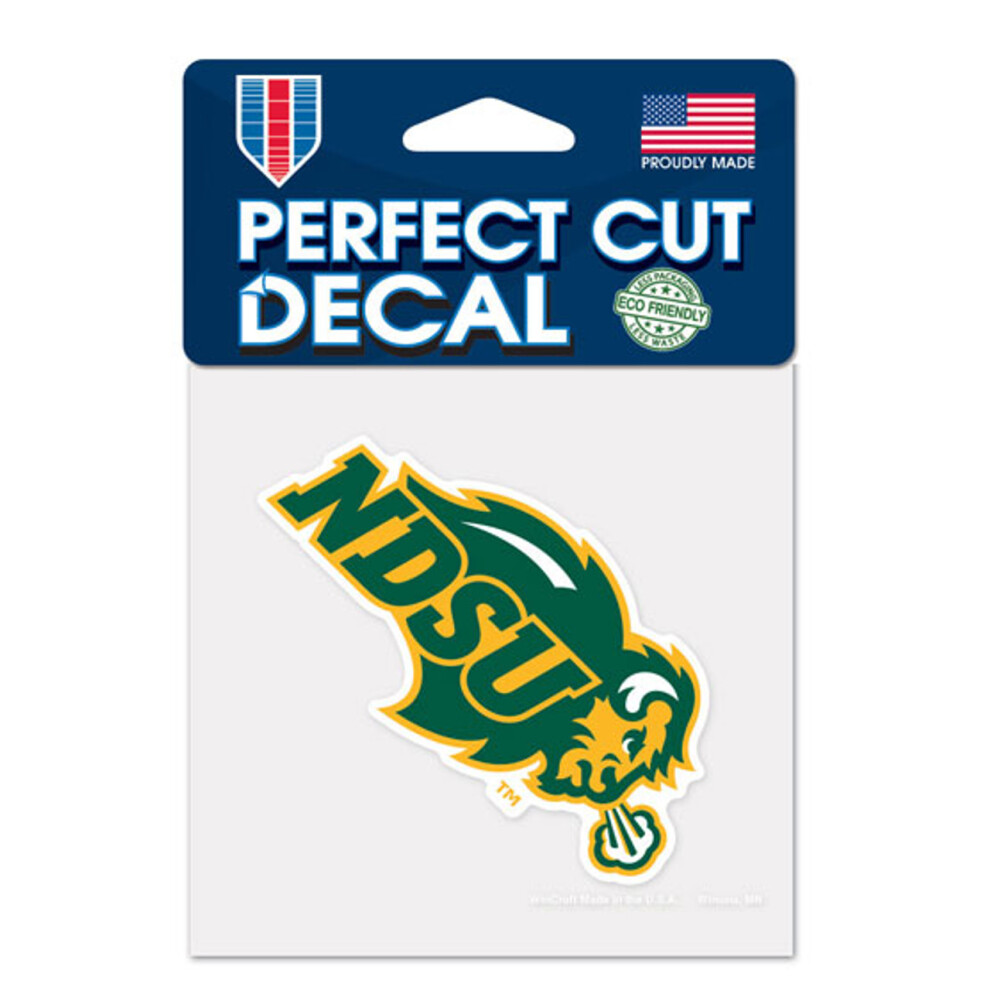 North Dakota State Bison Decal 4X4 Perfect Cut Color 032085528230