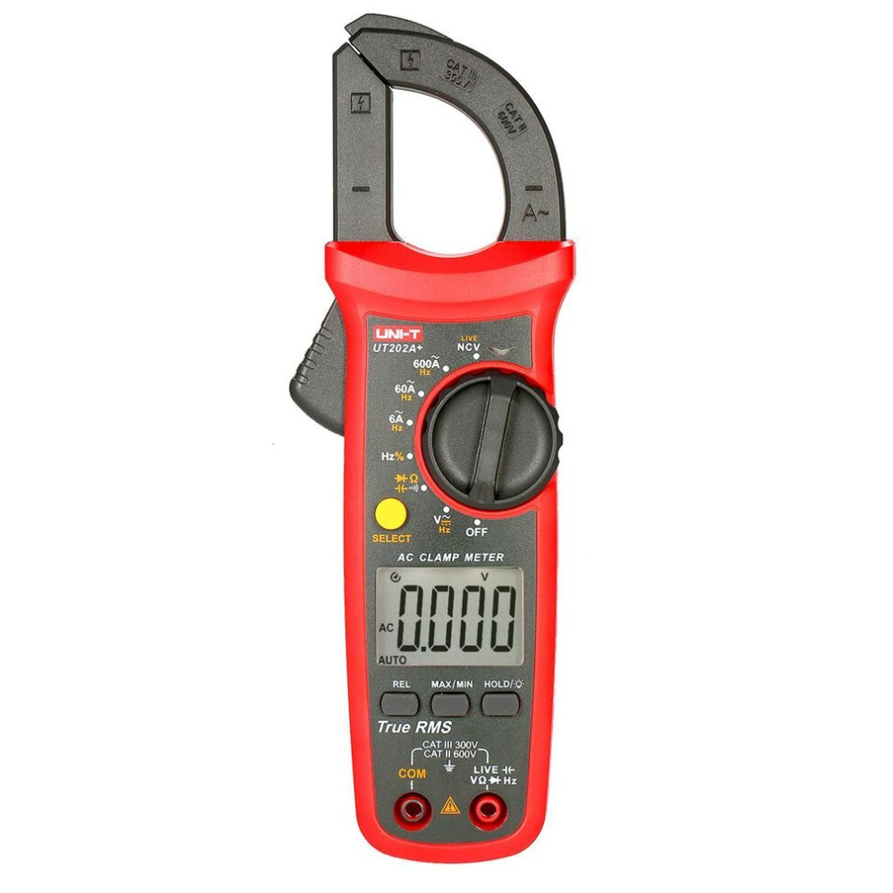 Uni-t Ut202a+ 6000 Counts Digital Clamp Meter True Rms Multimeter Clamp Ammeter Voltage Meter Ncv