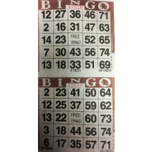 American Games Inc 3000 Paper Bingo Cards-2-kort per ark-1500 ark [Vlj frg nedan] (Brown)