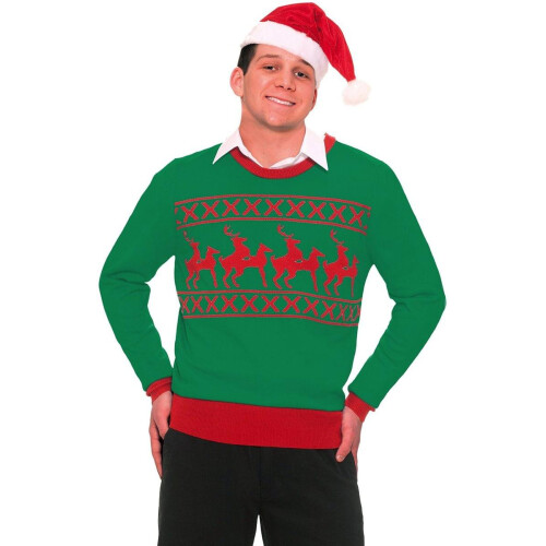 Grim jul humping rensdyr voksen sweater medium