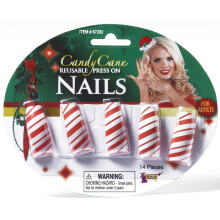 Candy Cane Fingernails Costume Accessory One Size