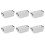 URBN Living (650ml, 6) Clear Food Safe Storage Boxes with Locking Lids Handles Clip Plastic Multi Use 1